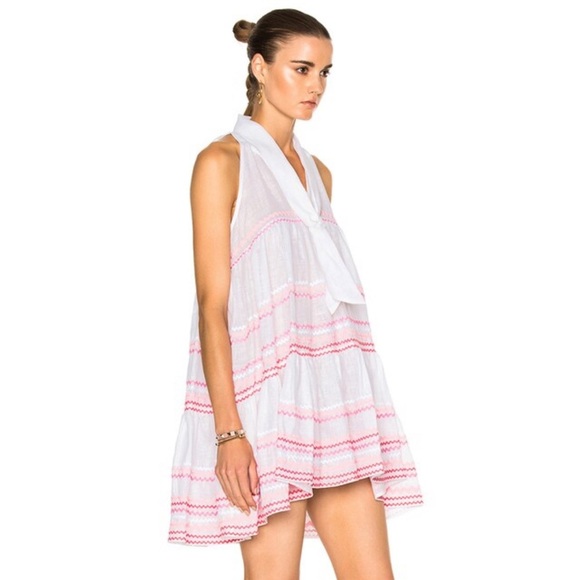 Revolve LISA MARIE FERNANDEZ Sheer Mini Baby Doll Dress size 4 - Picture 4 of 13